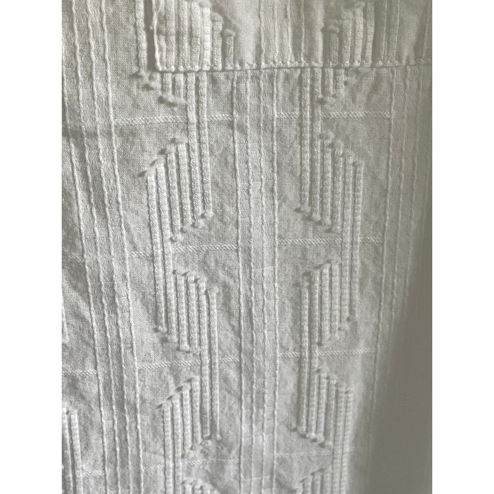 J. Jill White Textured Button-Front Pattern Cotto… - image 3